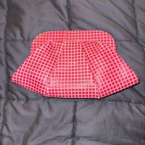 Stunning Lauren Merkin pink textured Clutch